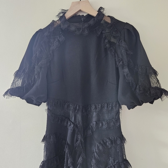 Alice Mccall Black Lace Detail Wild Heart Mini Dress - Picture 3 of 11